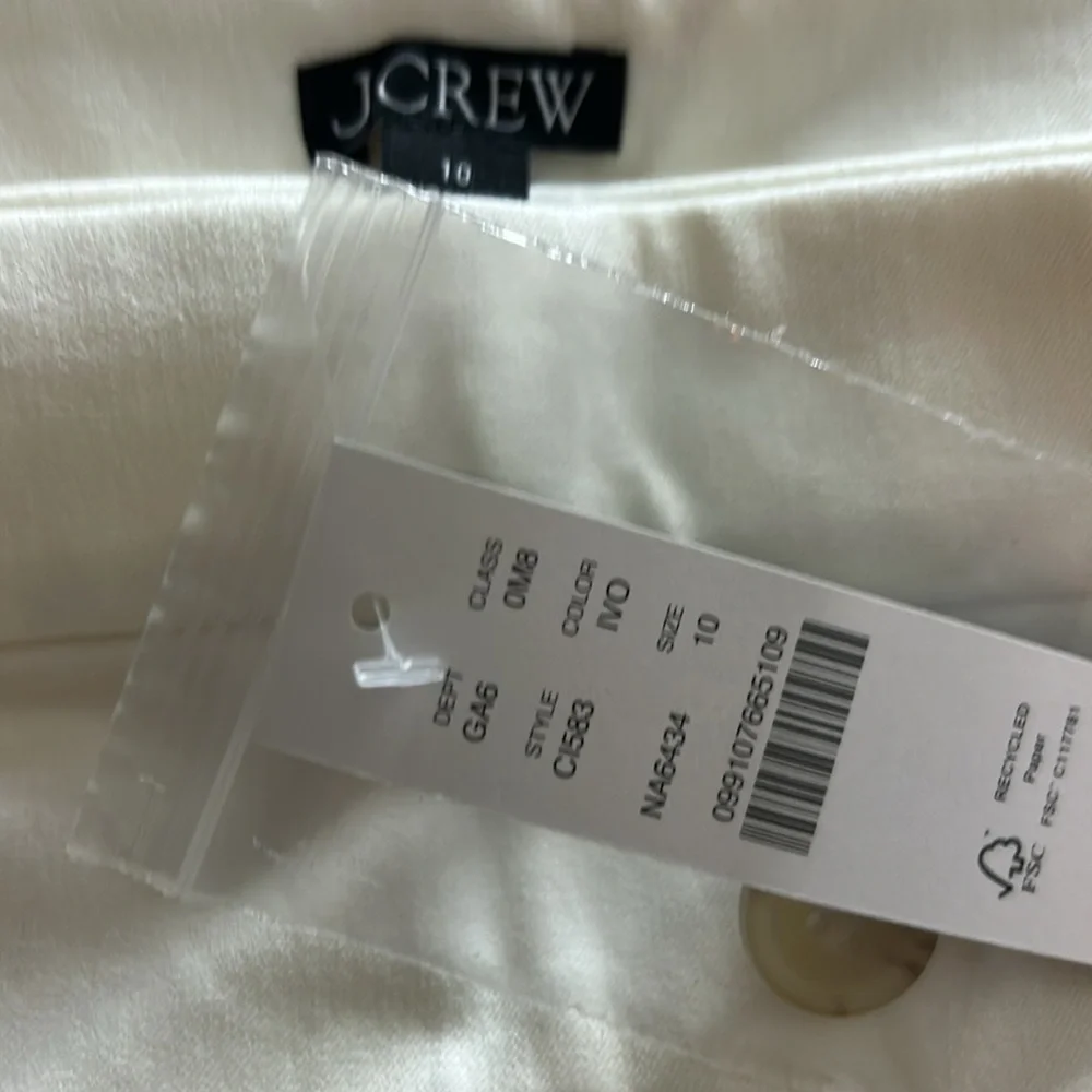 NWT J.Crew Wrap-front skort in bi-stretch cotton blend (size 10) - Picture 12 of 12